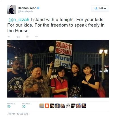 hannah For the freedom to speak freely in the House